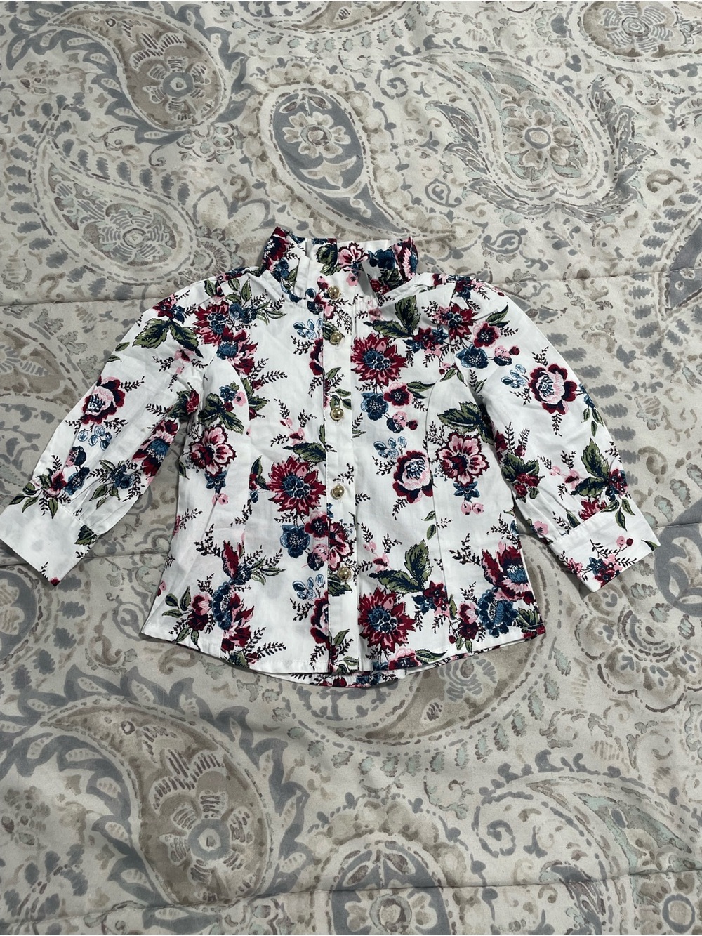Janie and Jack Floral Blouse